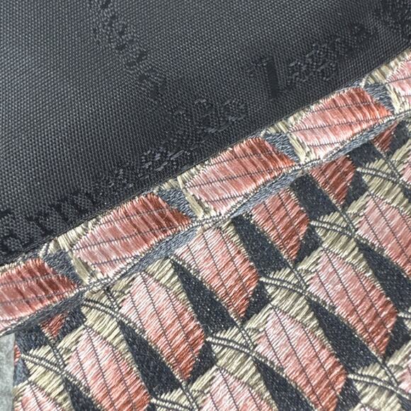 Ermenegildo Zegna 100% Silk Necktie Neutral Fall Winter Colors 59 x 4 Designer - Picture 5 of 7